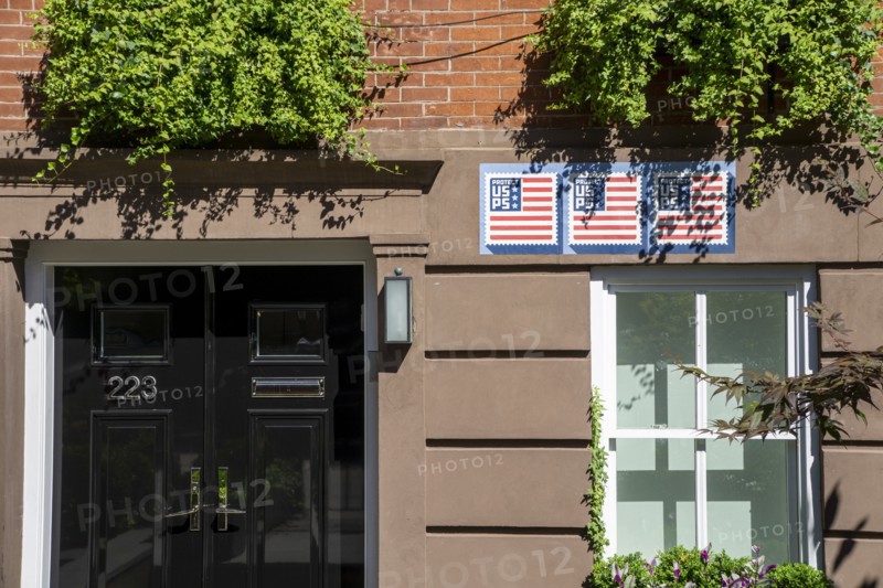 Protect USPS Sign on Residential Buildings, West Village,