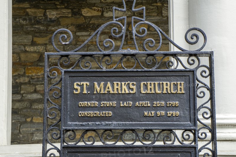 St Mark's Church in-the-Bowery, Sign,