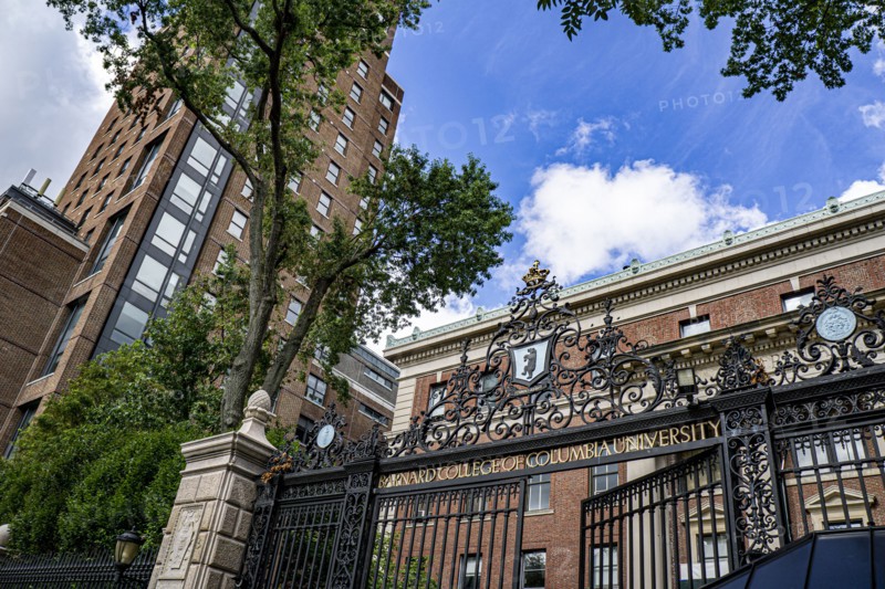 Entrance Gate and Barnard Hall, Barnard College,