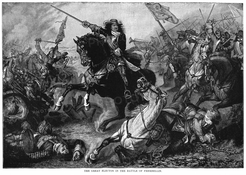 The Great Elector in the Battle of Fehrbellin