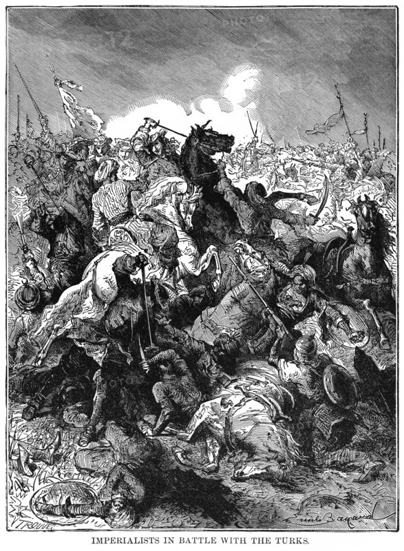 Imperialists in battle with the Turks