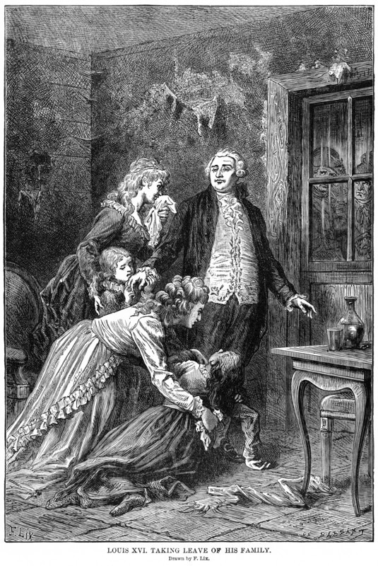 Louis XVI taking leave of his Family
