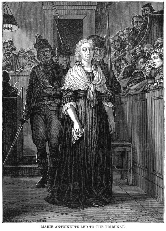 Marie Antoinette led to the Tribunal
