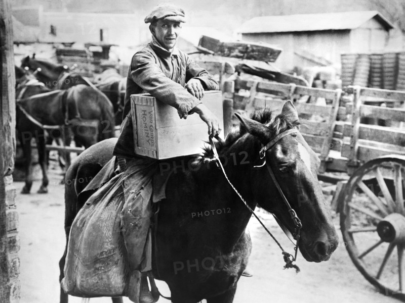 Man on Horseback, a Drought Victim