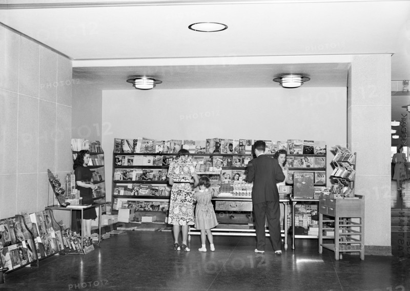 Newsstand in the Waiting Room. Municipal airport, Washington