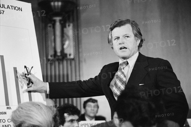 Democratic U.S. Senator from Massachusetts Ted Kennedy, Half-Length Portrait