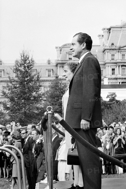 U.S. President with Israeli Prime Minister Golda Meir, Washington