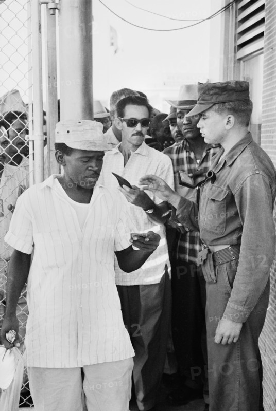 Cuban Workers exiting for the day, Guantanamo Bay U.S. Naval Base