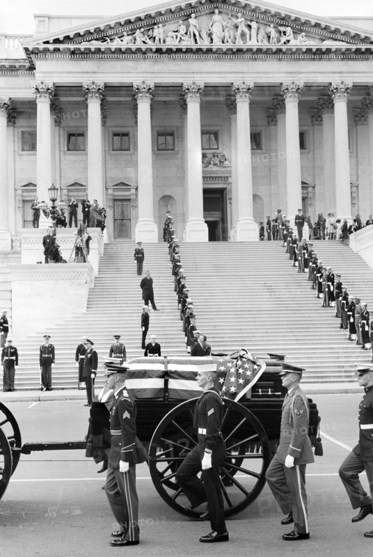 Former U.S. President Herbert Hoover's Casket, U.S. Capitol Building