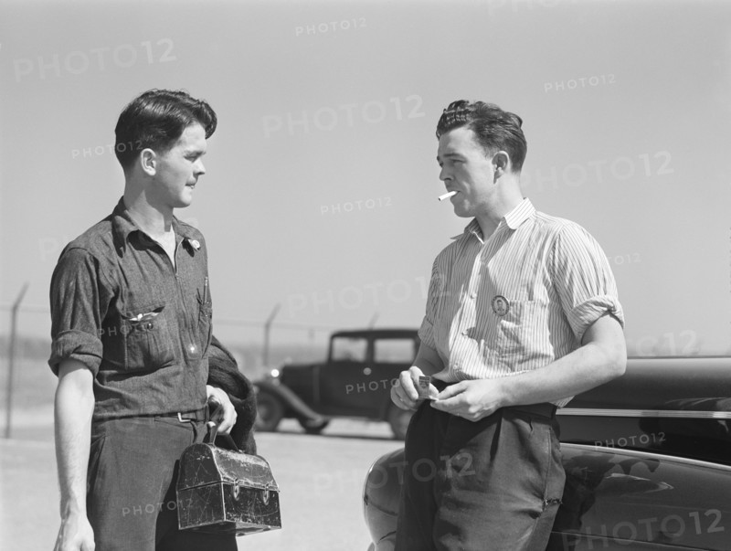 Two Co-Workers taking a Break