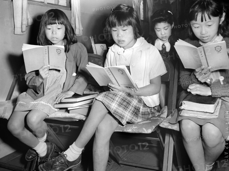Japanese-American Children at Sunday School Class