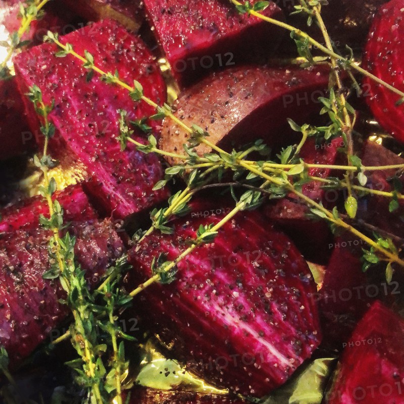Roasted Beets with Thyme