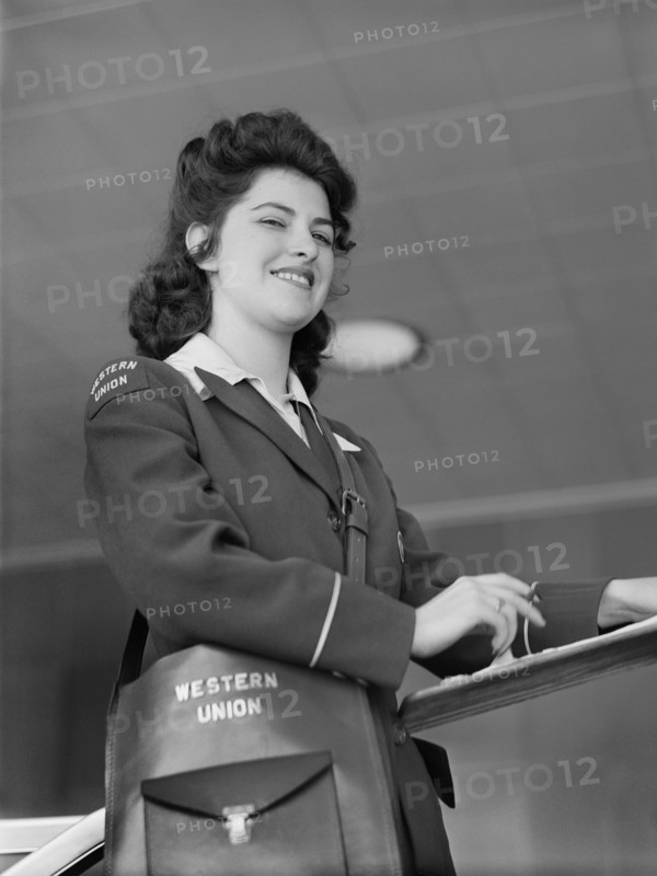 woman, occupations, Western Union, World War II, historical,