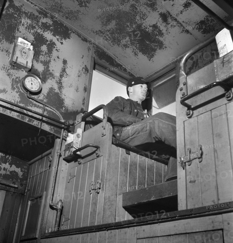 man, occupations, railroad, World War II, historical,
