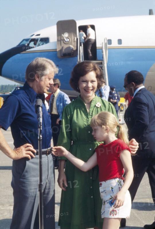Jimmy Carter, Rosalynn Carter, Amy Carter, politics, historical,