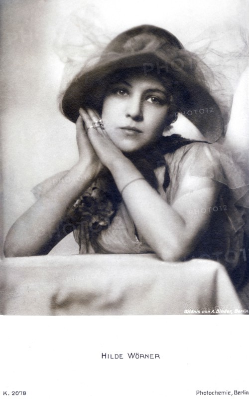 Hilde Worner, woman, actress, celebrity, entertainment, historical,