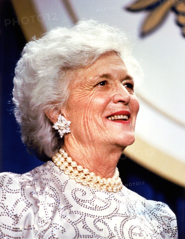 U.S. First Lady Barbara Bush