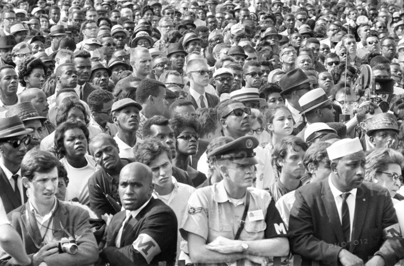 Crowd of People at Lincoln Memorial