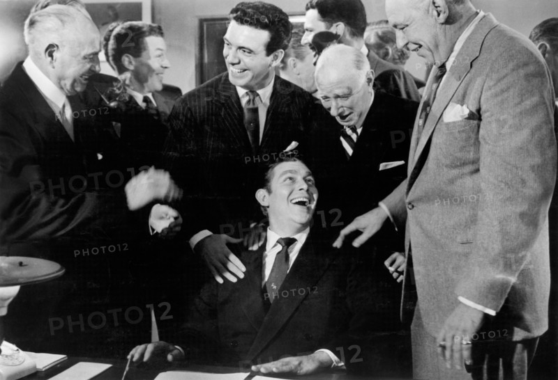 Andy Griffith (seated center)