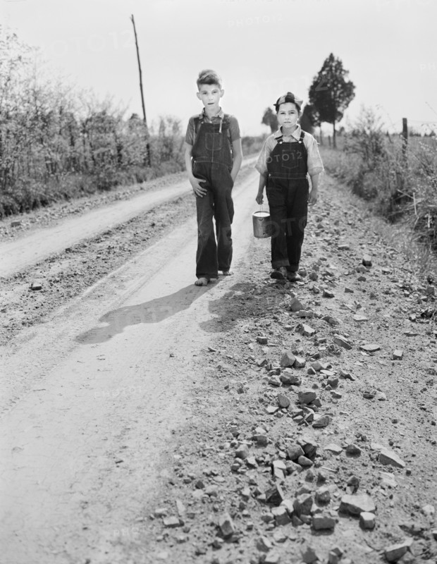 Two Boys walking home from School