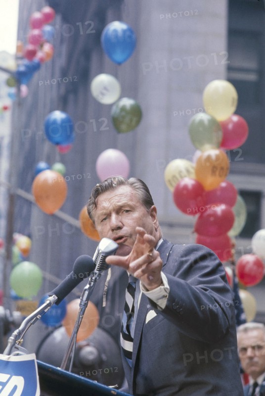 New York Governor Nelson Rockefeller campaigning