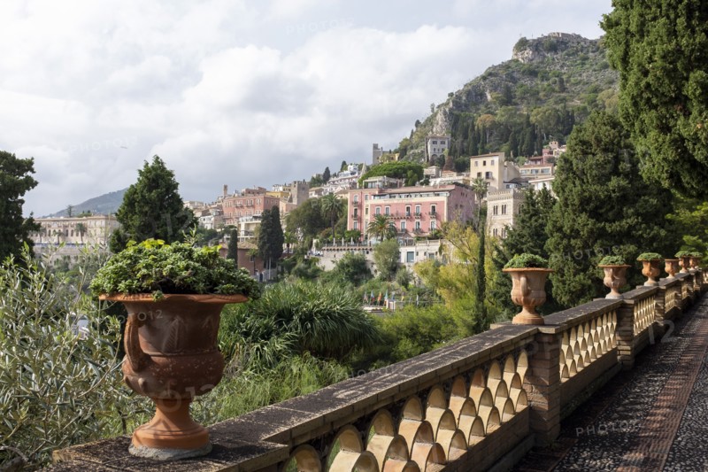 View of Hillside Village from Public Garden Promenade