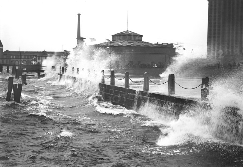 Waves Crashing the Battery
