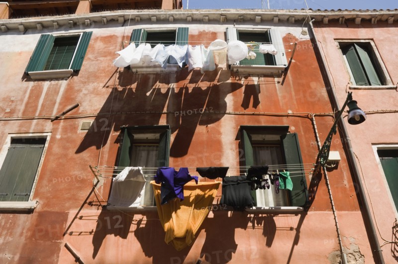 Laundry hanging out to dry