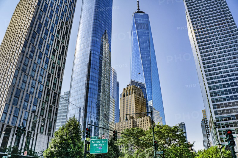Downtown Skyline with One World Trade Center