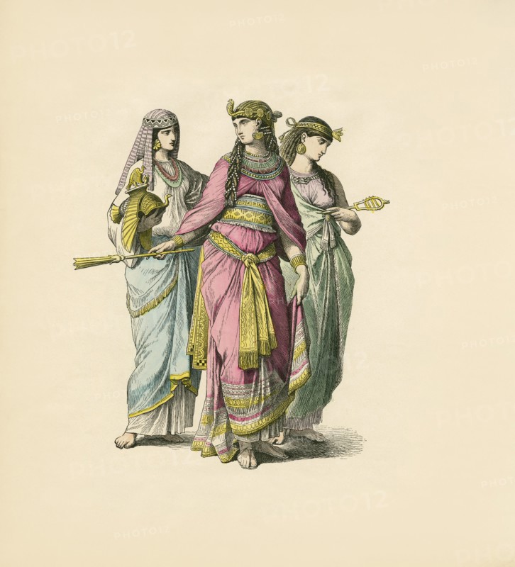 Egyptian Queen with Two Noblewomen