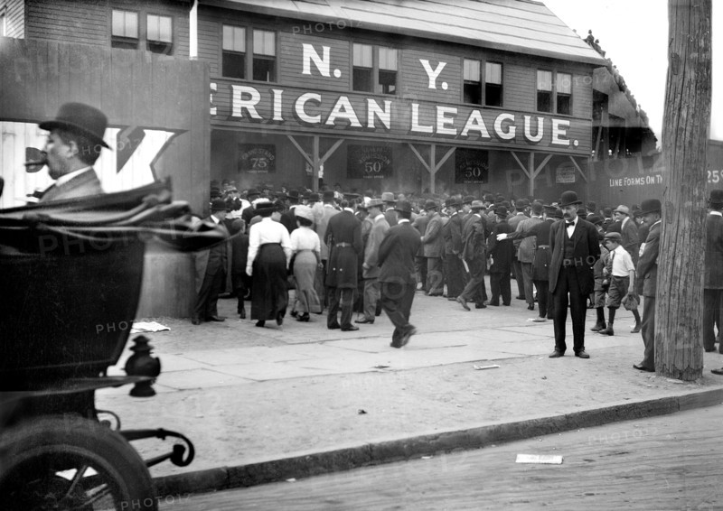 Spectators at Entrance to Hilltop Park aka American League Park
