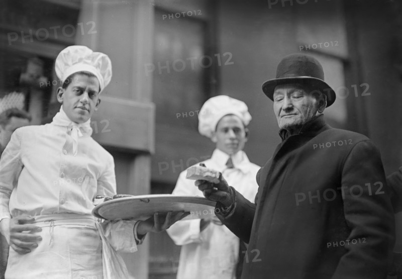 Bowery man on the Bread Line at the Knickerbocker Hotel