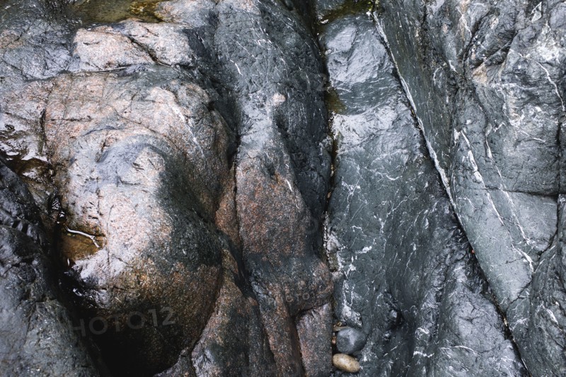Wet Rocks on Beach