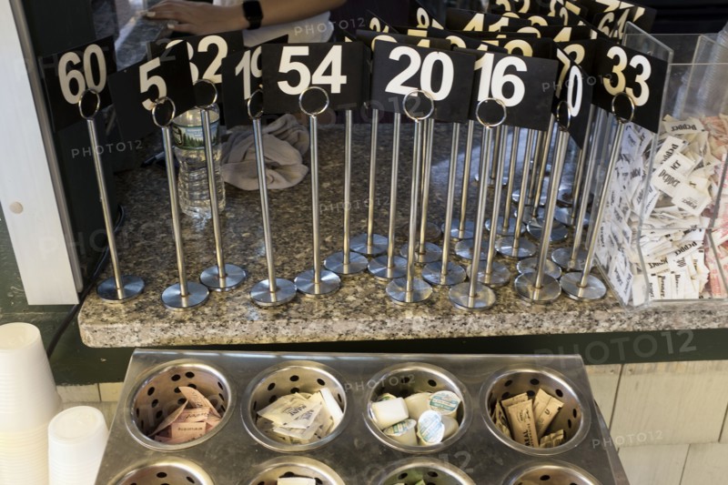 Miscellaneous Numbered Food and Drink Order Flags
