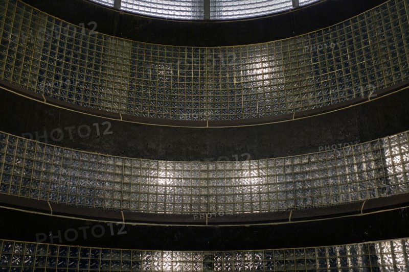 Curved Wall of Glass Blocks