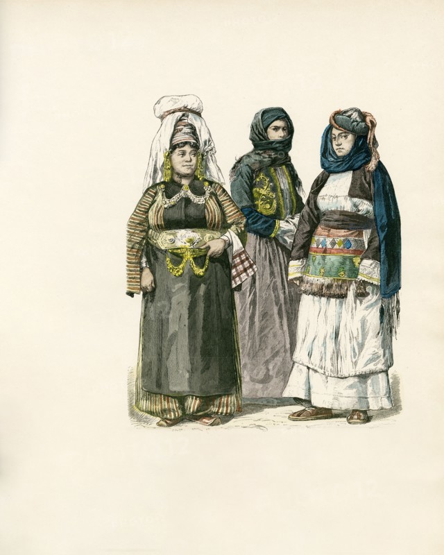 Folk Dress in European Turkey (now Parts of Albania