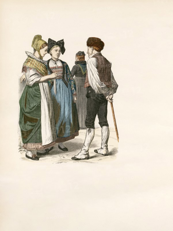 French Folk Dress