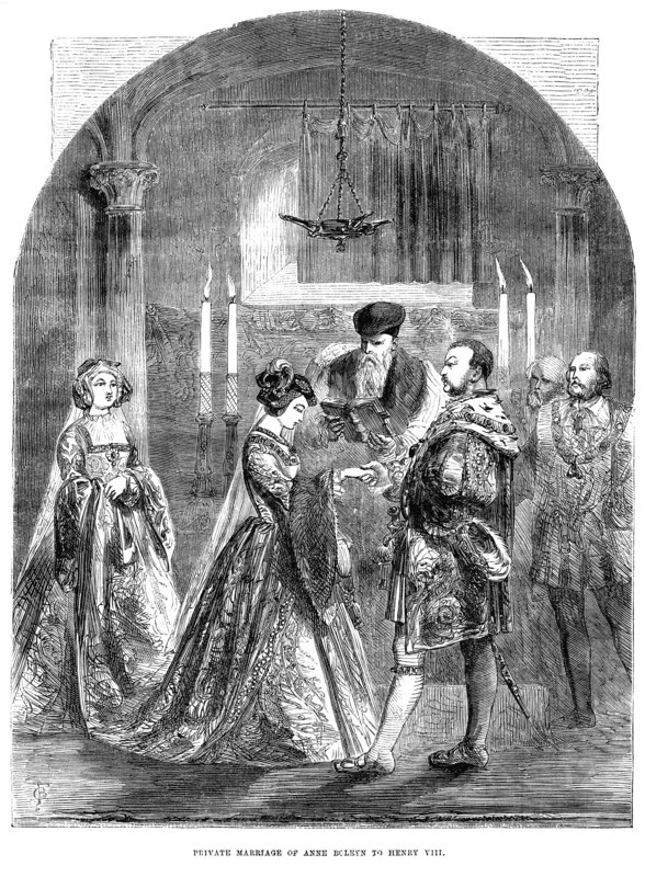 Private Marriage of Anne Boleyn to Henry VIII