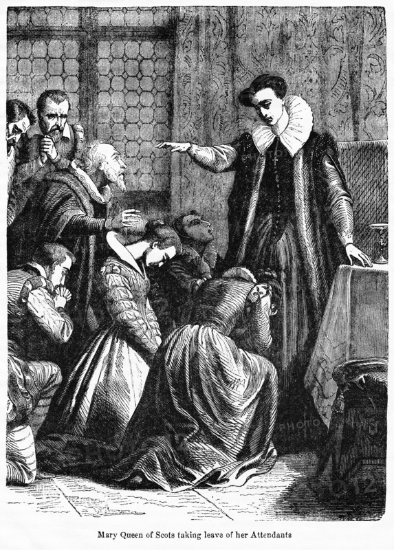 Mary Queen of Scots taking leave of her attendants (on the morning of her execution)