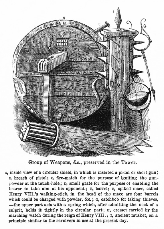Group of Weapons preserved in the Tower (of London)