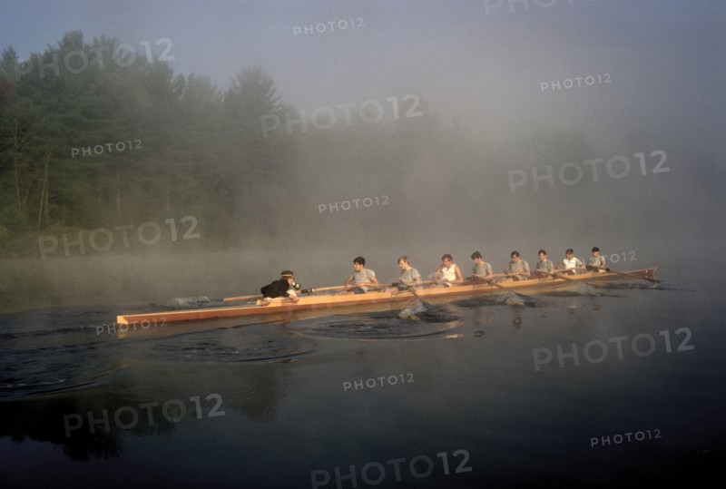 Rowing Team training on Lake