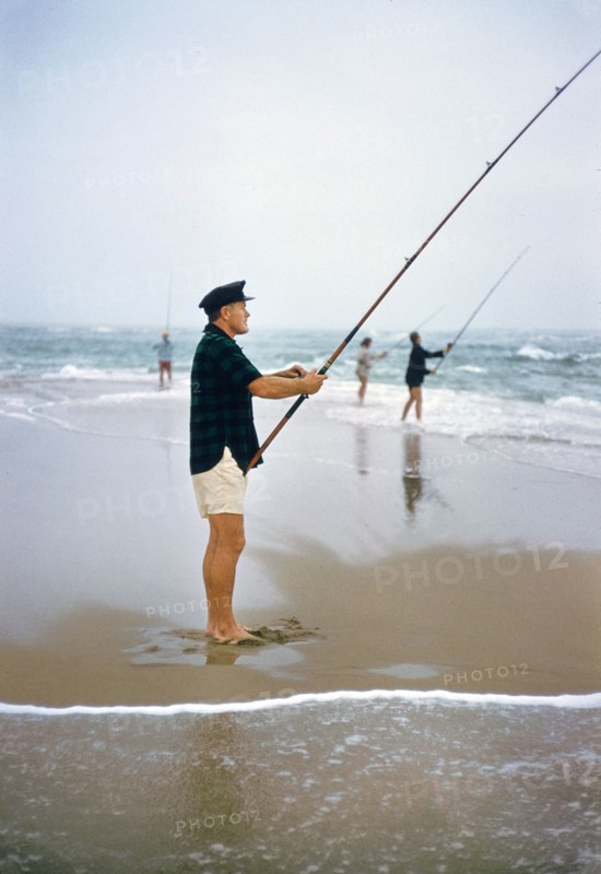 Man fishing at Beach