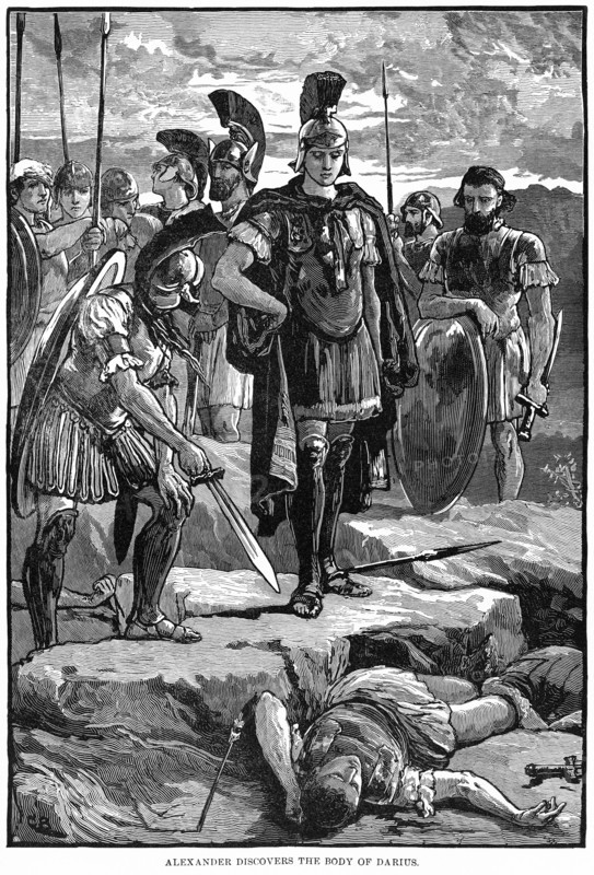 Alexander discovers the body of Darius