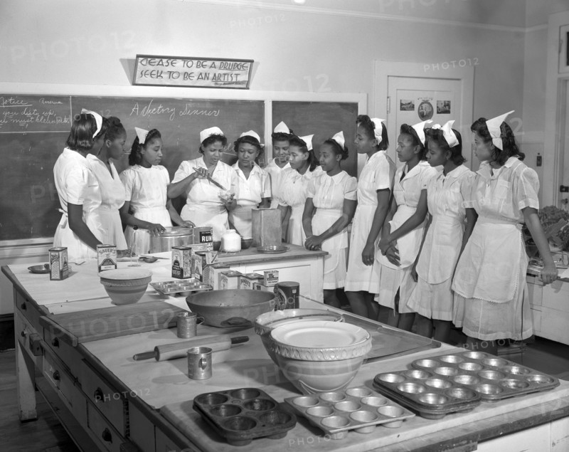 Students in Home Economics Class