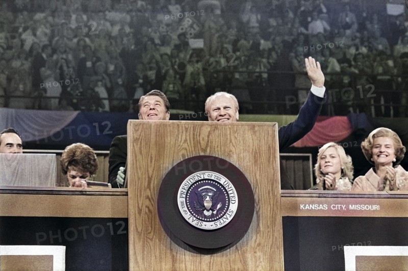 Gerald Ford and Ronald Reagan