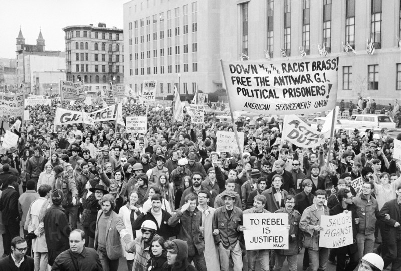 Rally against U.S. President Richard Nixon