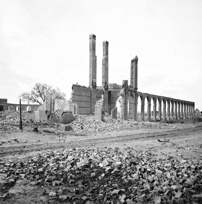 Ruins of North Eastern Railroad depot