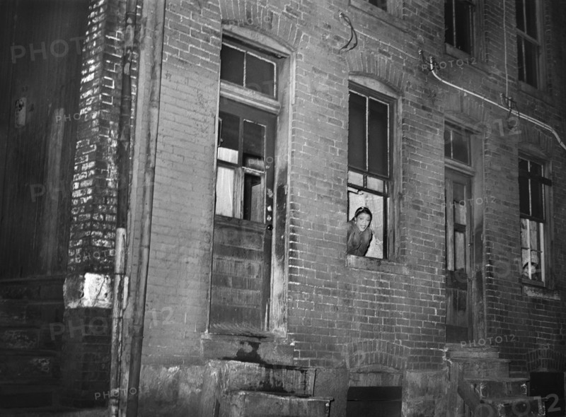 Prostitute in window