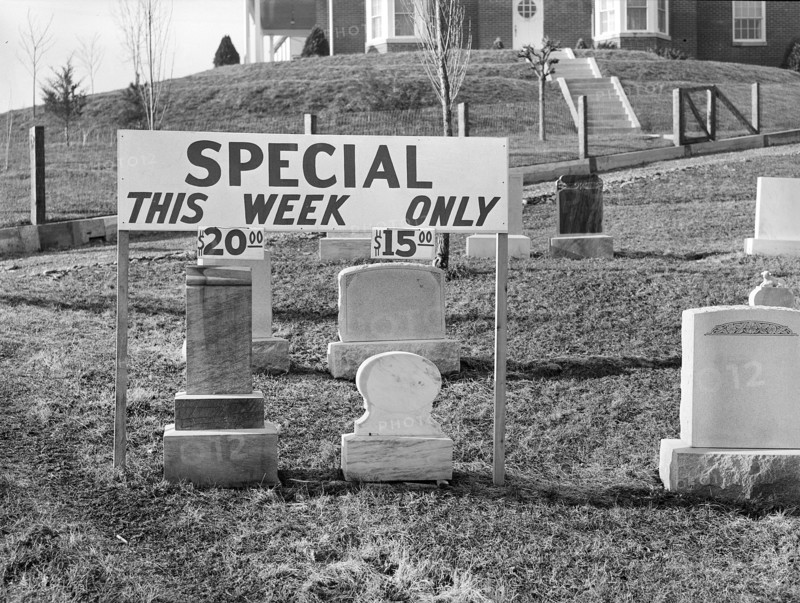 Bargain tombstones