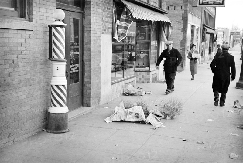 Street scene after dust storm